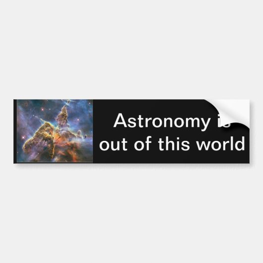 NGC-3372 "Mystic Mountain" Bumpersticker (Voorkant)