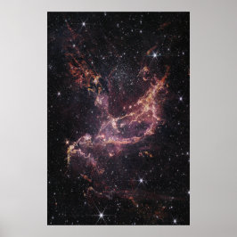 NGC 346 Star Cluster in een nevel | JWST Poster