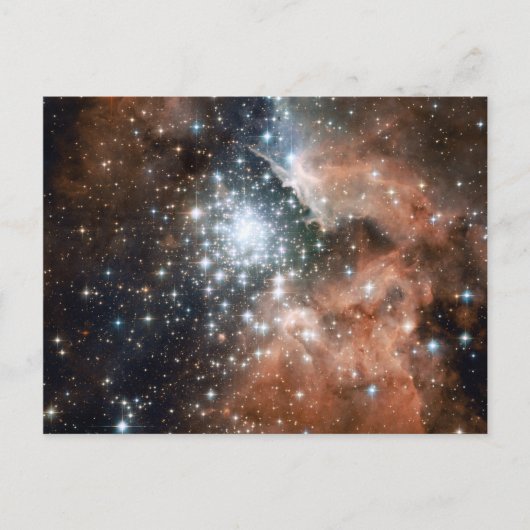 NGC 3603-emissienevel Briefkaart (Voorkant)