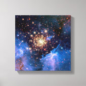NGC 3603 Star Cluster — NASA Hubble Space Photo Canvas Afdruk (Voorkant)