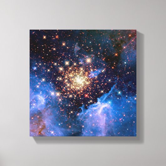 NGC 3603 Star Cluster — NASA Hubble Space Photo Canvas Afdruk (Voorkant)