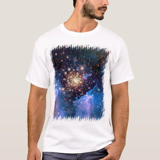 NGC 3603 Star Cluster — NASA Hubble Space Photo T-shirt (Voorkant)
