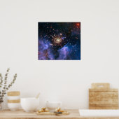 NGC 3603 supersterrencluster NASA Poster (Keuken)