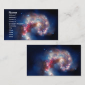 NGC 4038 Antennae Galaxies NASA Visitekaartje (Voorkant / Achterkant)