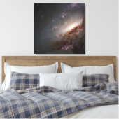 NGC 4258 Ondergaat intense stervorming. Canvas Afdruk (Insitu (Slaapkamer))