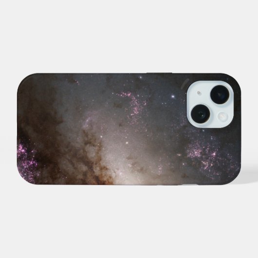 NGC 4258 Ondergaat intense stervorming. iPhone 15 Case (Achterkant horizontaal)