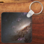 NGC 4258 Ondergaat intense stervorming. Sleutelhanger (Achterkant)