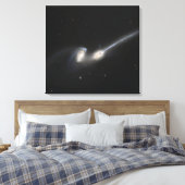NGC 4676, ook bekend als de Mice Galaxies Canvas Afdruk (Insitu (Slaapkamer))