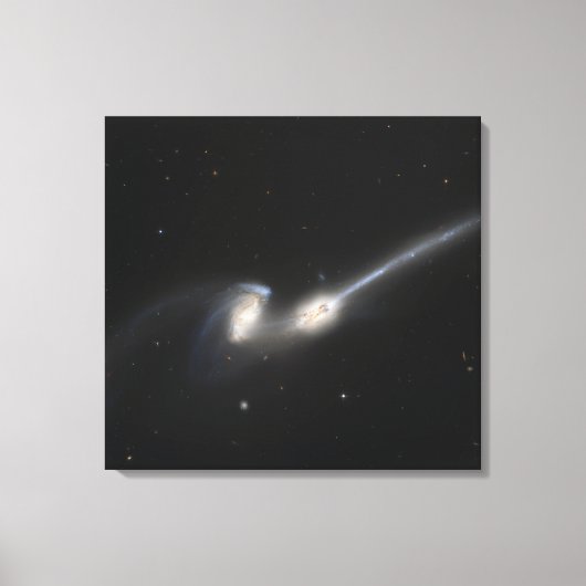 NGC 4676, ook bekend als de Mice Galaxies Canvas Afdruk (Voorkant)