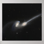 NGC 4676, ook bekend als de Mice Galaxies Poster (Voorkant)
