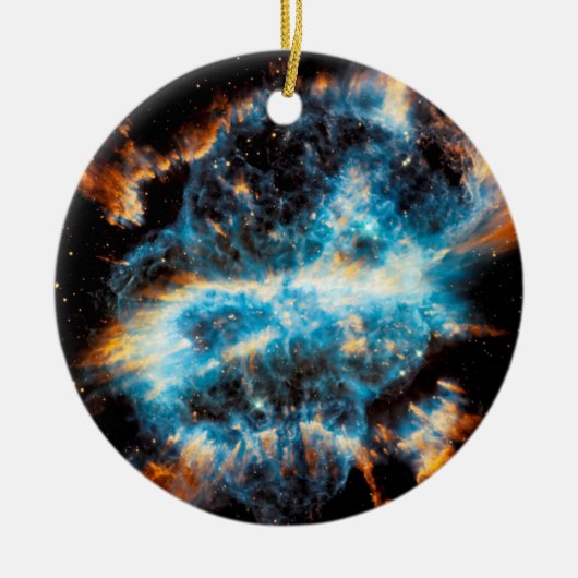 NGC 5189 Planetaire Nebula - Hubble Space Photo Keramisch Ornament (Voorkant)