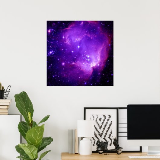 NGC 602 en verder Poster (Thuiskantoor)
