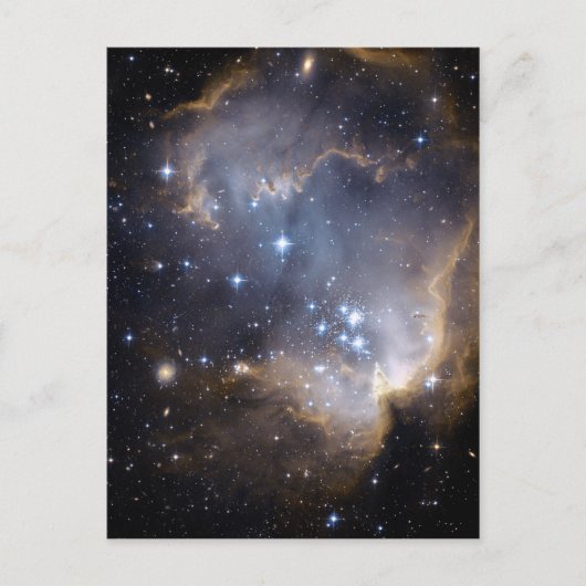 NGC 602 felle sterren NASA Briefkaart (Voorkant)