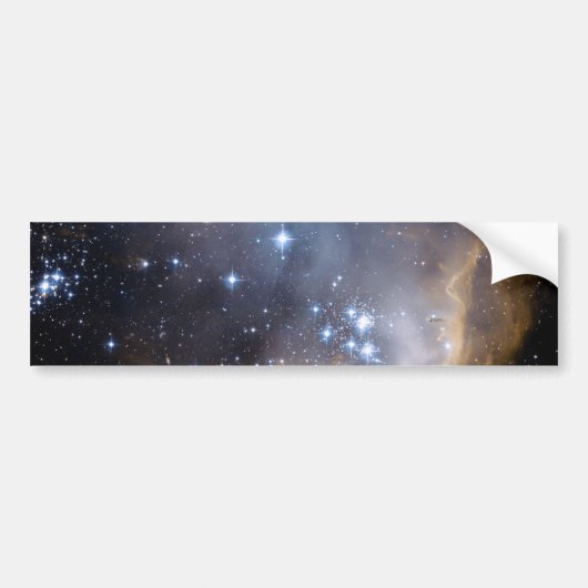 NGC 602 felle sterren NASA Bumpersticker (Voorkant)