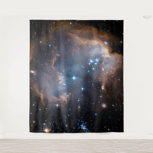 NGC 602 felle sterren NASA Wandkleed (Voorkant)