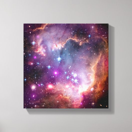 NGC 602 Star-formatie - NASA Hubble Space Photo Canvas Afdruk (Voorkant)