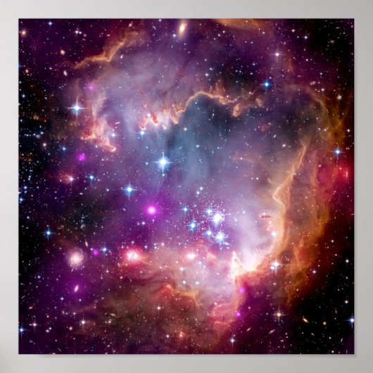 NGC 602 Star-formatie - NASA Hubble Space Photo Poster (Voorkant)