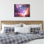 NGC 602: Sterrenclusters, Kleine Magelhaense Wolk Canvas Afdruk (Insitu (Slaapkamer))
