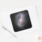 NGC-6217 Afgeblazen spiraalstelsel Vierkante Sticker (Envelop)