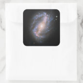 NGC-6217 Afgeblazen spiraalstelsel Vierkante Sticker (Tas)