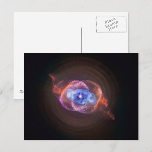 NGC 6543: De nevel van het Oog van de Kat Briefkaart (Voorkant / Achterkant)