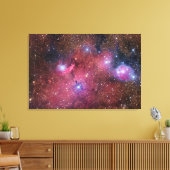 NGC 6559 Nebula in Boogschutter Canvas Afdruk (Insitu (Woonkamer))