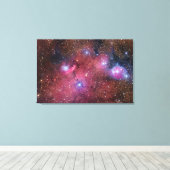 NGC 6559 Nebula in Boogschutter Canvas Afdruk (Insitu (Houten vloer))