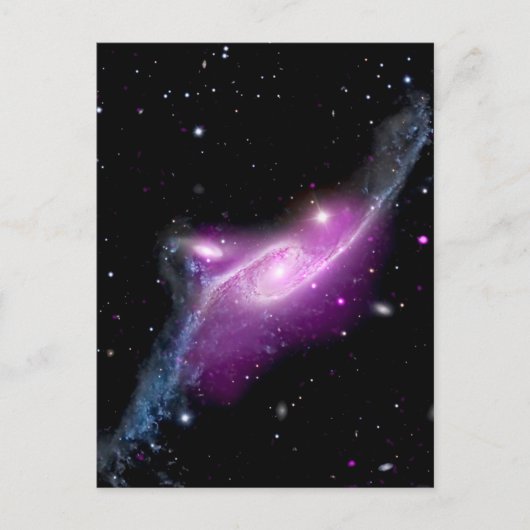 NGC 6872: een zwart gat Briefkaart (Voorkant)