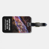 NGC 6960, de bezemnevel van de heks. Bagagelabel (Achterkant horizontaal)