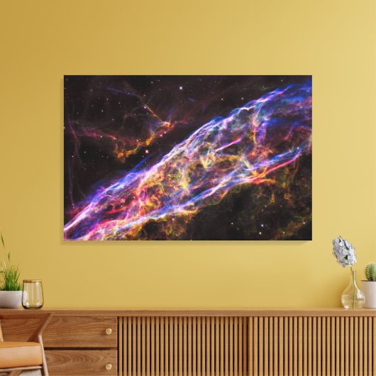 NGC 6960, de bezemnevel van de heks. Canvas Afdruk (Insitu (Woonkamer))