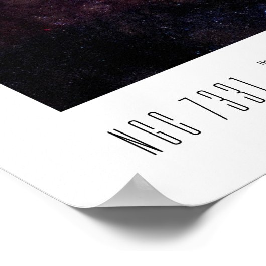 NGC 7331 (Caldwell 30) Poster (Hoek)