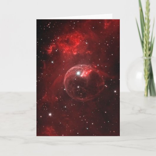 NGC 7635 Bubble Nebula Cassiopeia Kaart (Voorkant)