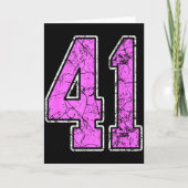 Nge Nk And Nk Number 41 Jersey Player Uniform #41  Kaart (Voorkant)