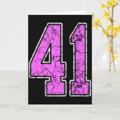 Nge Nk And Nk Number 41 Jersey Player Uniform #41  Kaart (Gele Bloem)