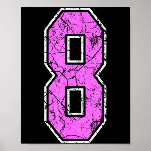 Nge Nk En Nk Nummer 8 Jersey Speler Uniform #8 Poster