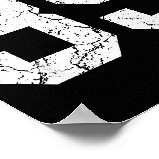 Nge White Number &#; Jersey Uniform Player Fan Poster (Hoek)