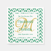NGERIA Custom Monogram Wedding Celebration Paper Servet (Voorkant)