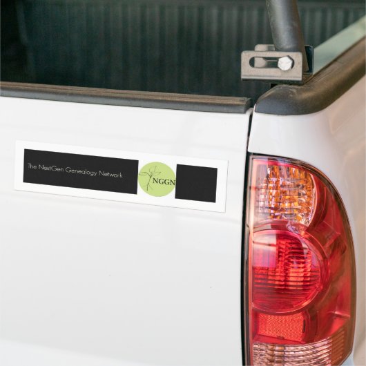 NGGN zwarte Bumpersticker (Op Truck)