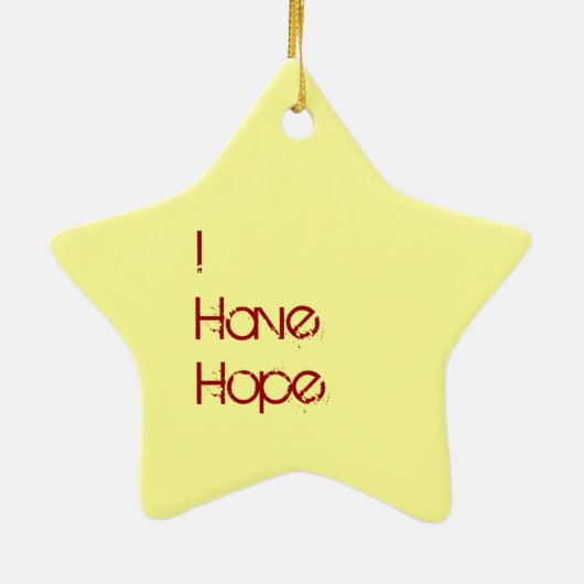 Ngi Ne Themba - Ik heb hoop Keramisch Ornament (Achterkant)