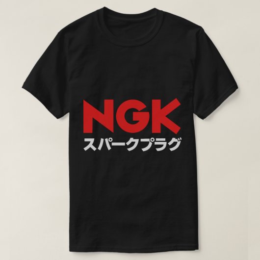 NGK bougies T-shirt (Design voorkant)