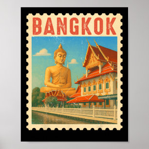 Ngkok Thailand Reis Souvenir Boeddha Thailand Gif Poster