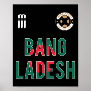 Ngladesh Cricket Ngladeshse Fans Jersey 2 Poster