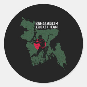 Ngladesh Cricketspeler Vlag Jersey Ngladeshi Kaart Ronde Sticker