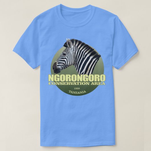 Ngorongoro-beschermingsgebied ZebraWT2 T-shirt (Design voorkant)