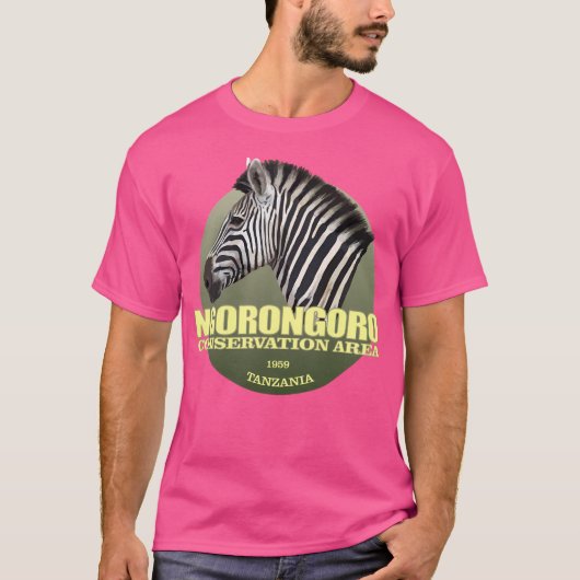 Ngorongoro Conservation Area (Zebra) (WT2) T-shirt (Voorkant)