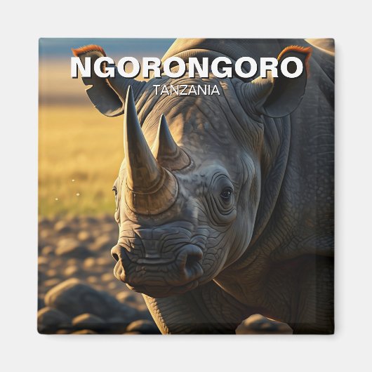Ngorongoro Crater Tanzania Briefkaart Magneet (Voorkant)