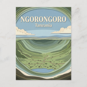 Ngorongoro-krater, Karatu, Arusha Briefkaart