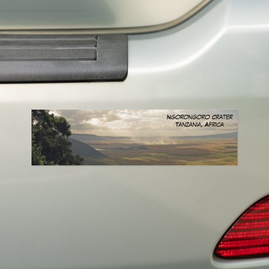Ngorongoro-krater Tanzania, Afrika Bumpersticker (Op auto)