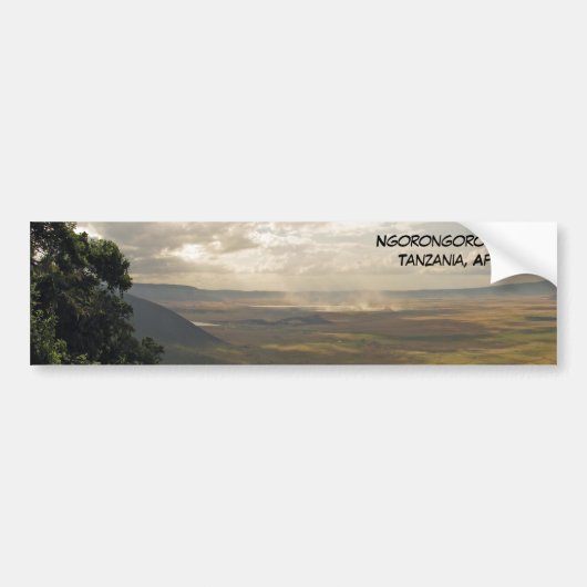 Ngorongoro-krater Tanzania, Afrika Bumpersticker (Voorkant)