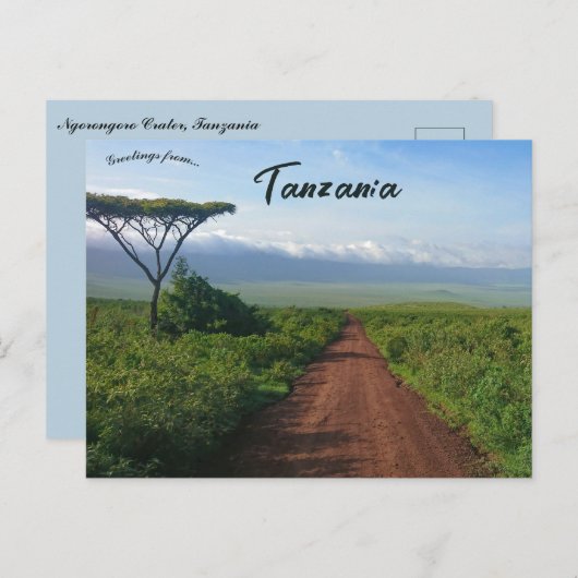 Ngorongoro-krater Tanzania Briefkaart (Voorkant / Achterkant)